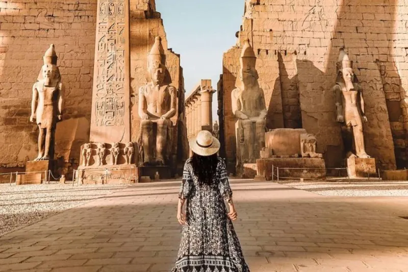 Visita al Tempio di Luxor durante Pasqua